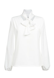 Zeige Details für Andria Pussy Bow Bluse Bild von Andria Pussy Bow Bluse