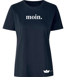 Zeige Details für hafenheimat- Damen T-Shirt moin.  Bild von hafenheimat- Damen T-Shirt moin.