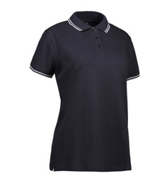 Zeige Details für Stretch Kontrast Poloshirt Damen Bild von Stretch Kontrast Poloshirt Damen