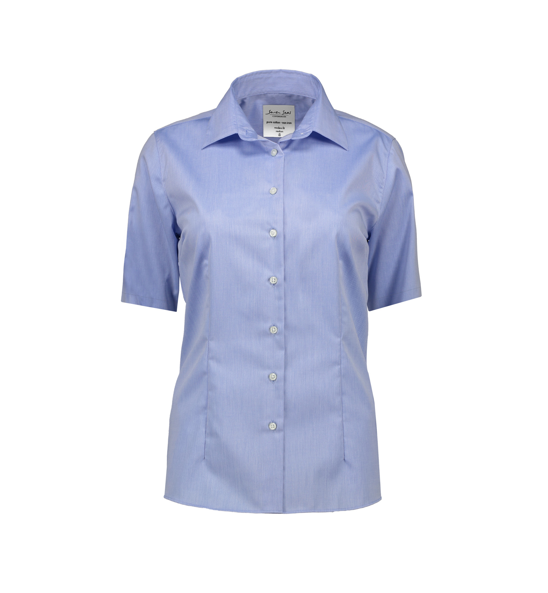 Bild von  Fine Twill kurzarm Damen Bluse