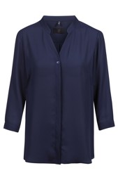 Zeige Details für Damen Chiffon-Bluse 3/4 Arm  Bild von Damen Chiffon-Bluse 3/4 Arm