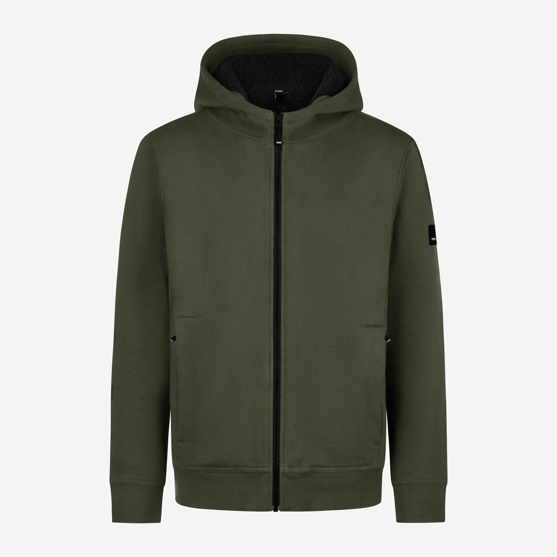 HAJO Sweatjacke mit Webpelzfutter
