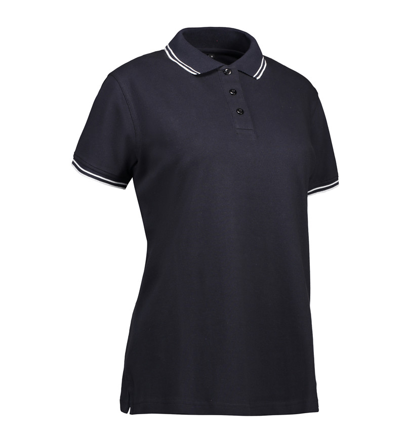 Bild von Stretch Kontrast Poloshirt Damen