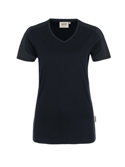 Bild von Damen V-Shirt Contrast Performance